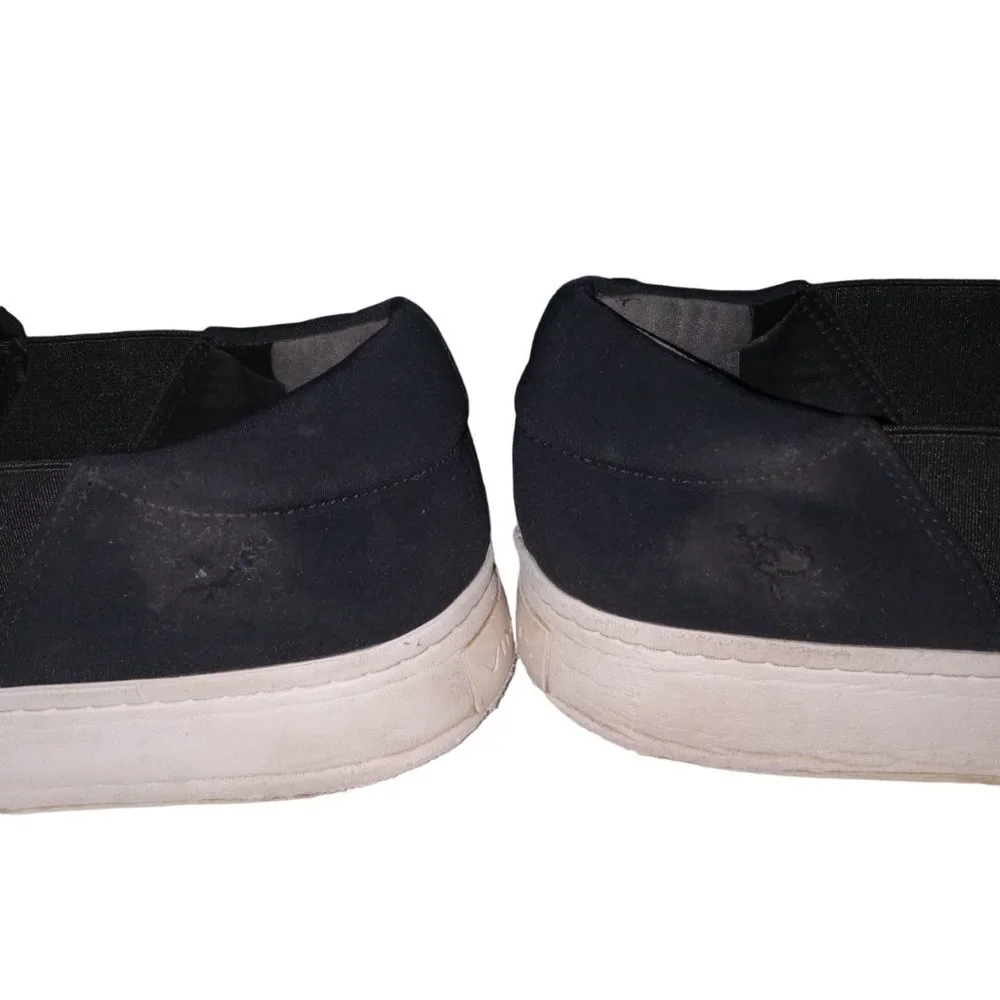 VINCE – Warren Black Slip-On Platform Sneakers Women’s 7.5M – well loved